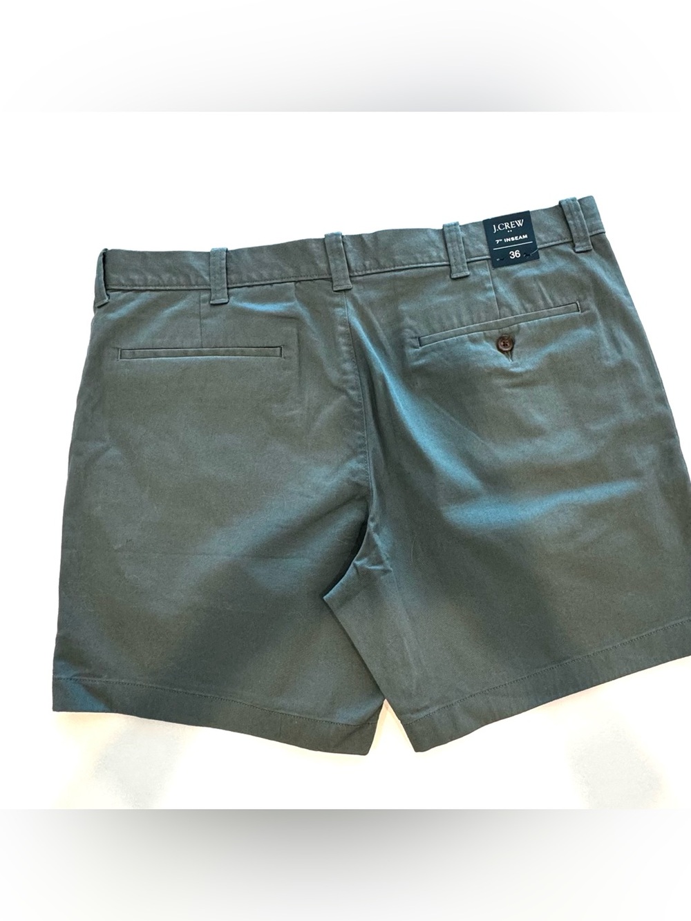 J. Crew Teal Flat Front Chino Shorts - Picture 2 of 4